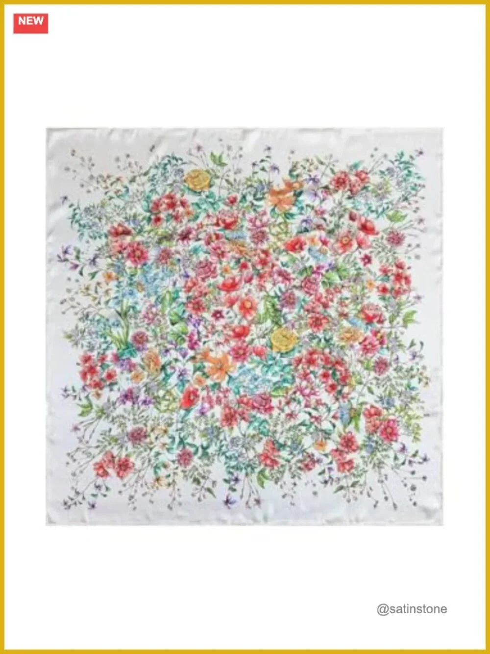 100% Mulberry Silk Scarf 35